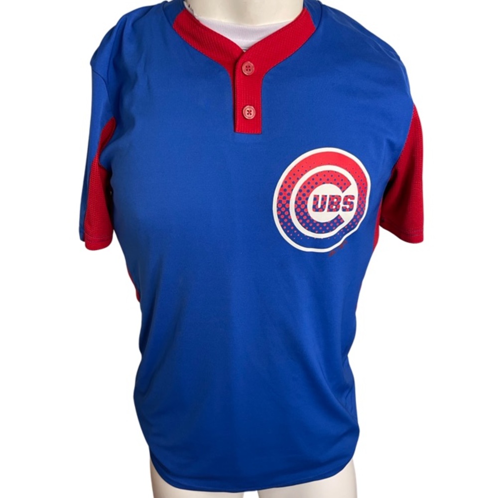 Chicago Cubs Adult Large Dri-Fit/ Clima Cool Jersey: Adult Men’s Medium:Majestic